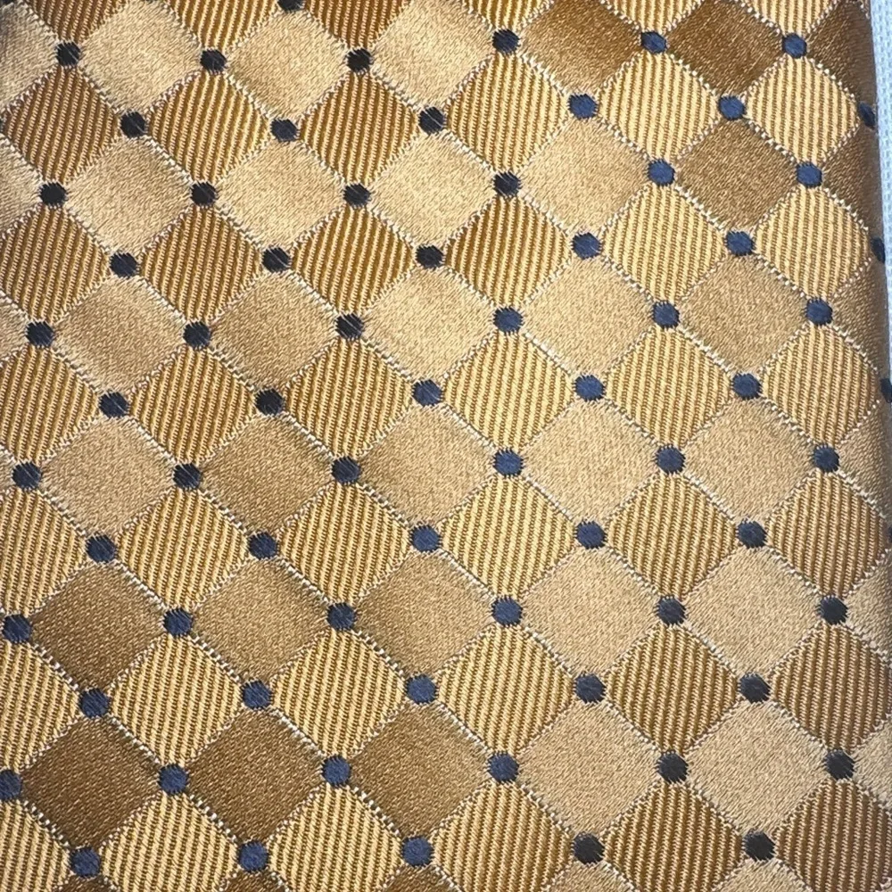 Nordstrom Yellow and Black Geometric Silk Tie